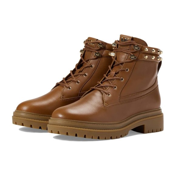 Michael Michael Kors Boots Turner Luggage Lace Up Booties